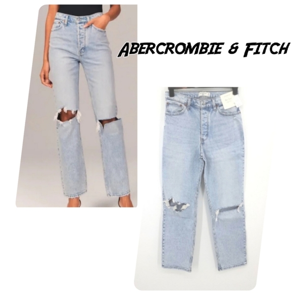 Abercrombie & Fitch Denim - Abercrombie & Fitch The Dad High Rise Light Wash Denim Jeans Women's Size 6 / 28
